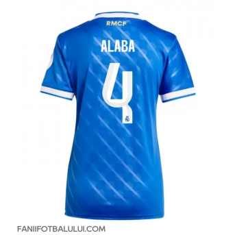 Real Madrid David Alaba #4 Tricou Fotbal Replică 2025-26 Femei Treilea